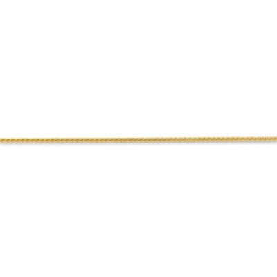 Pre-owned Superdealsforeverything Real 14kt Yellow Gold 30 Inch 1.05mm Spiga With Lobster Clasp Chain; 30 Inch