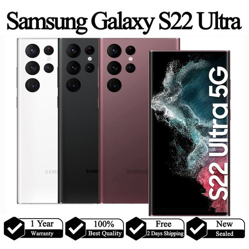 New Unlocked Samsung Galaxy S22 Ultra 5G 128GB/256GB/512GB