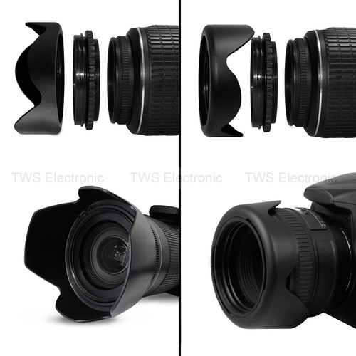 Gadget Place Crown Shaped Tulip Flower//Professional Universal Flower Petal Screw-On Lens Hood for Tamron SP AF 60mm F//2 Di II LD IF Macro