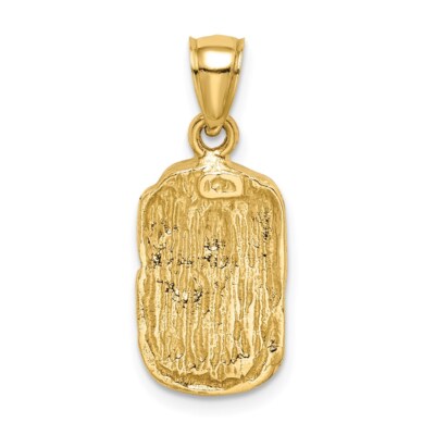 Pre-owned Superdealsforeverything Real 14kt Yellow Gold Nugget Pendant