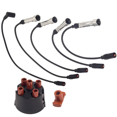 Zündkabel Verteilerkappe for VW Golf 2 3 Jetta Passat B2 Audi 80 Seat Toledo I