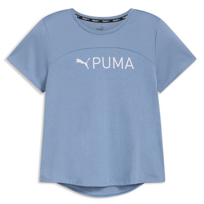 Женская спортивная футболка с круглым вырезом и коротким рукавом с логотипом Puma Fit Ultrabreathe синего цвета C