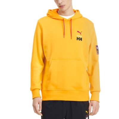 

Puma X Helly Hansen Logo Pullover Hoodie Mens Размер  Повседневная верхняя одежда 597149, Желтый