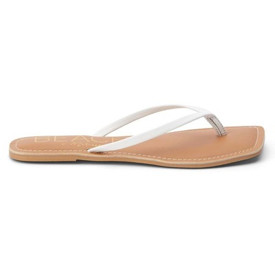 BEACH by Matisse Bungalow Flip Flop Женские белые повседневные сандалии BUNGALOW-100