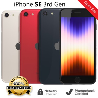 Apple iPhone SE 3rd Gen - A2595 - 64GB | 128GB | 256GB