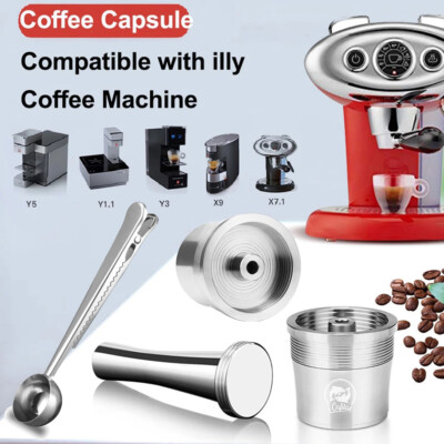 304 Stainless Steel Coffee Capsule Pods Tamper Spoon for illy iperEspresso Maker