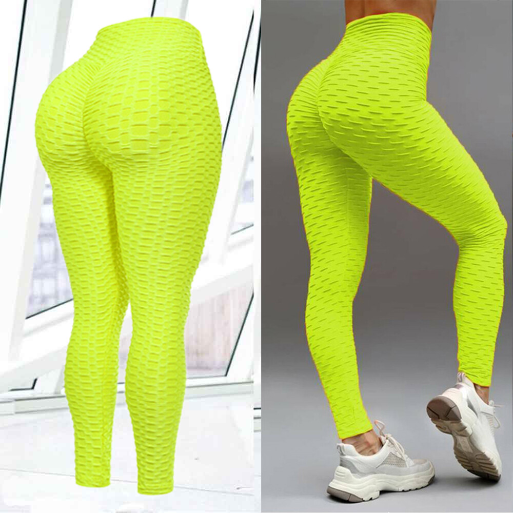 Women AntiCellulite Yoga Pants Pockets High Waist Butt