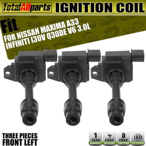 3x Ignition Coils Pack for Nissan Maxima A33 992003 3.0L VQ30DE Front