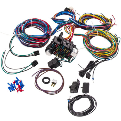 21 Circuit Wiring Harness For Ford Hotrods Chevy GMC Universal Extra Long Wire