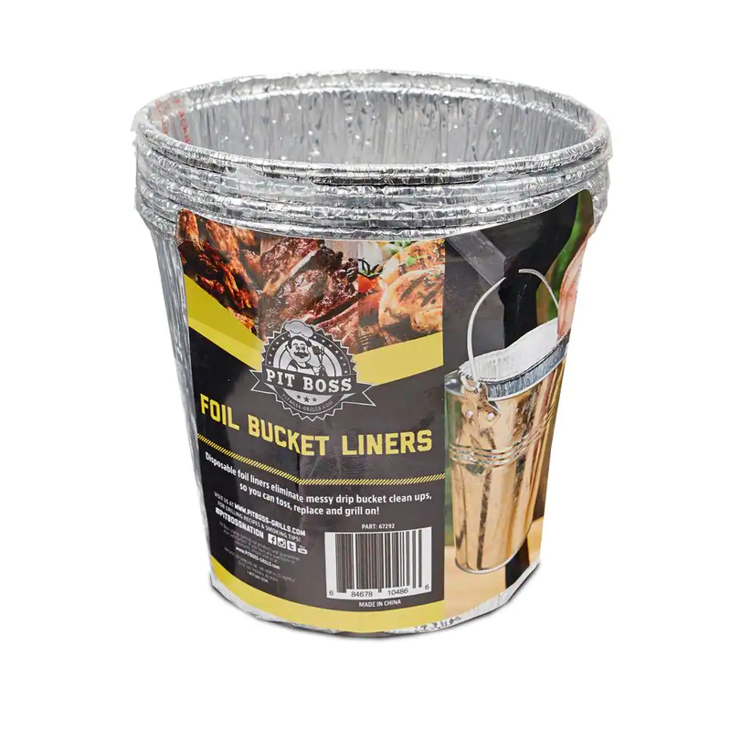 Pit Boss Foil Bucket Liners for Pellet Grills (6-Pack)