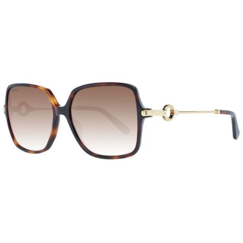 Pre-owned Omega Om-1047135 Women Brown Sunglasses Plastic Gradient Butterfly Eyeglasses