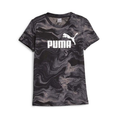 Футболка с короткими рукавами и круглым вырезом Puma Ess+ для девочек, размер M Cas