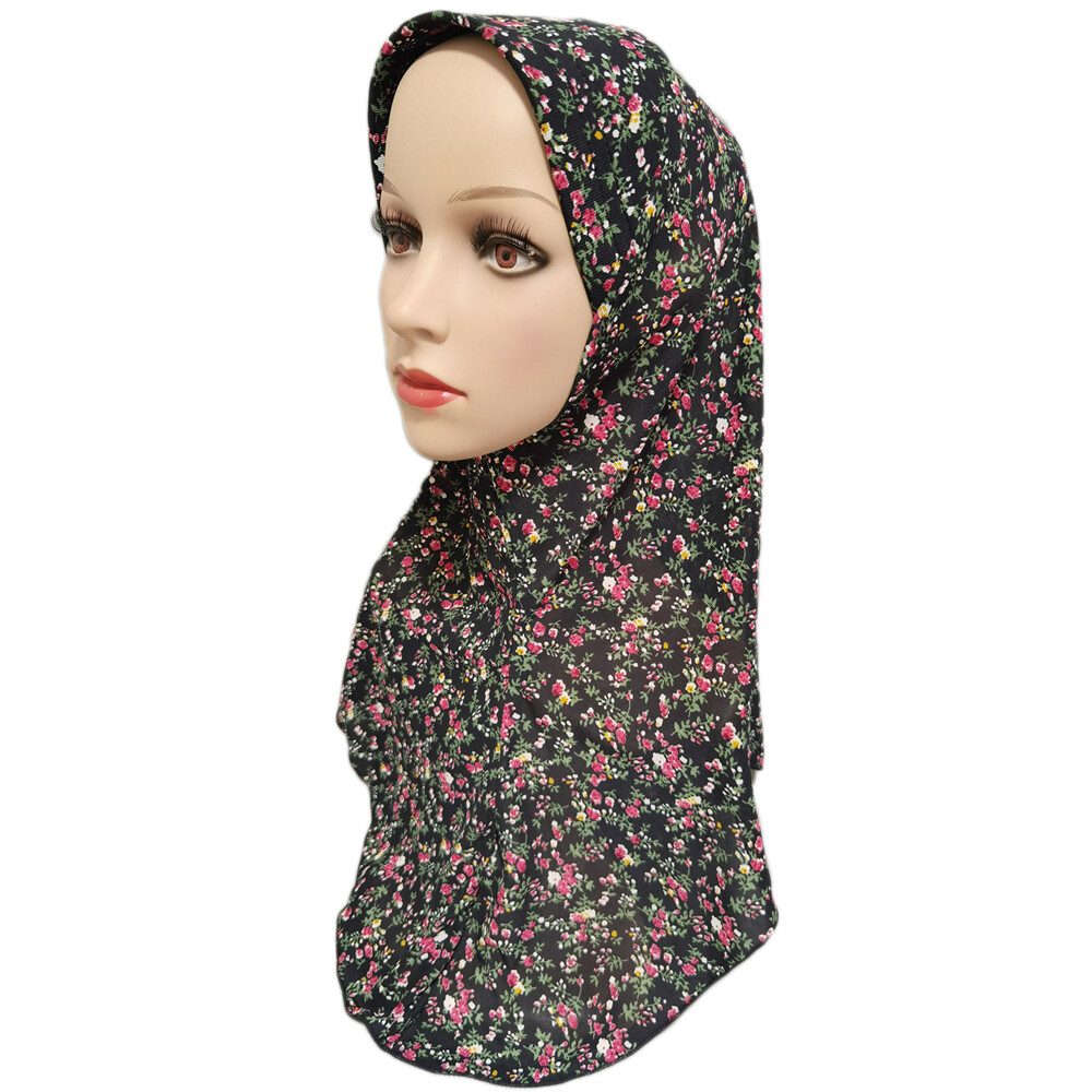 One Piece Turban Hijab Hat Muslim Women Prayer Headscarf Turban Amira Instant