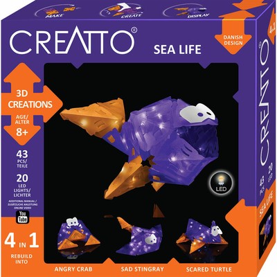 KOSMOS Creatto Water World Sea Life Craft Set 3D Puzzle Night Light Deco Puzzle
