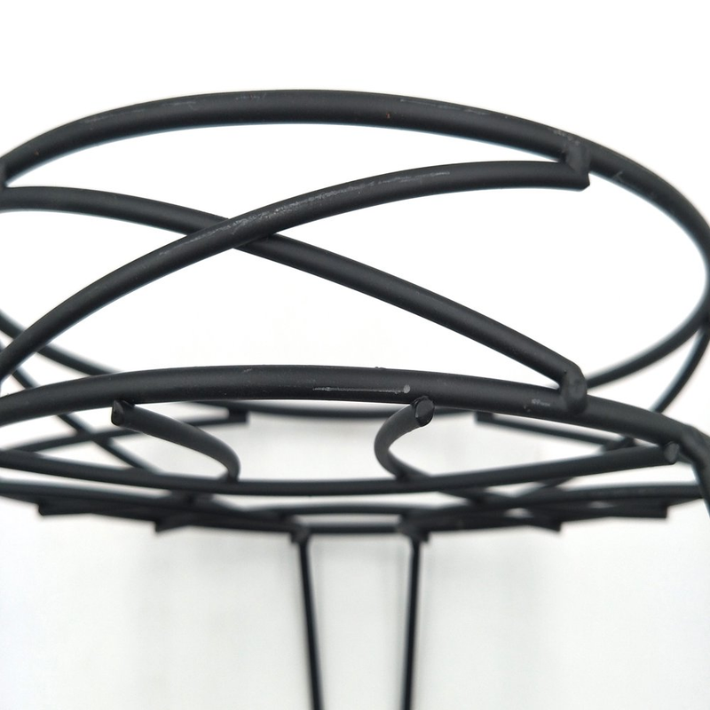 13IN Mainstays round Matte Black Metal Plant Stand