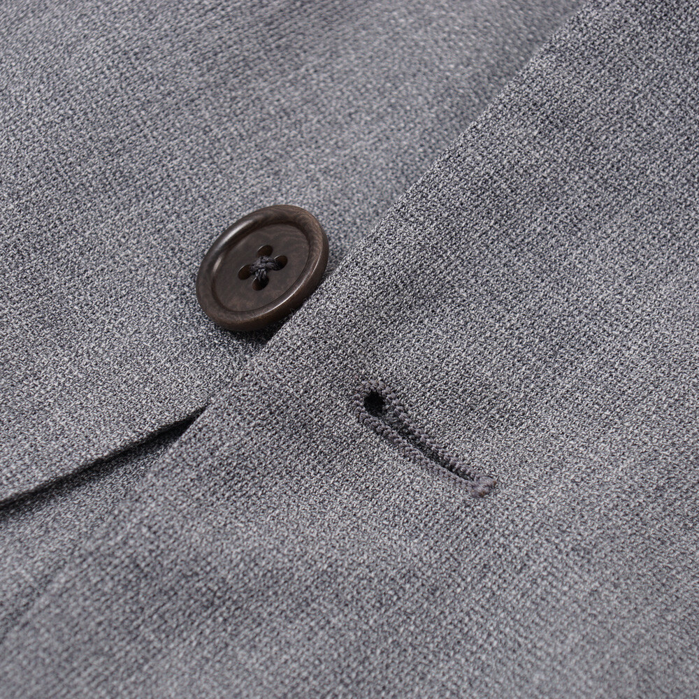 Pre-owned Belvest $2195  Soft-constructed Lightweight Gray Wool Sport Coat 42 R