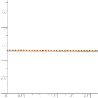 Pre-owned Superdealsforeverything Real 14kt Rose Gold 16 Inch 1mm Box Link With Lobster Clasp Chain; 16 Inch In Pink