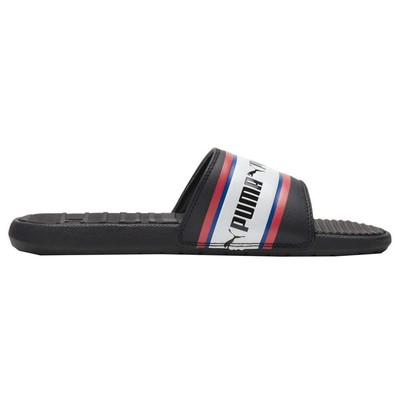

Мужские черные повседневные сандалии Puma Cool Cat Stripe Repeat Slide 385887-01, Черный, Puma Cool Cat Stripe Repeat Slide