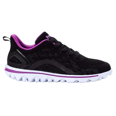 

Propet Travelactiv Axial Walking Womens Black Athletic Shoes WAT092MBPU, Черный, Propet Travelactiv Axial Walking