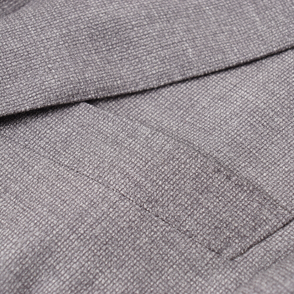 Pre-owned Belvest $2595  Soft-constructed Gray Wool-silk-linen Sport Coat 40 R