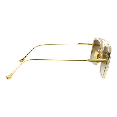 Pre-owned Dita Flight.006 Dt 7806 L-clr-gld Gold Metal Sunglasses Brown Gradient Lens