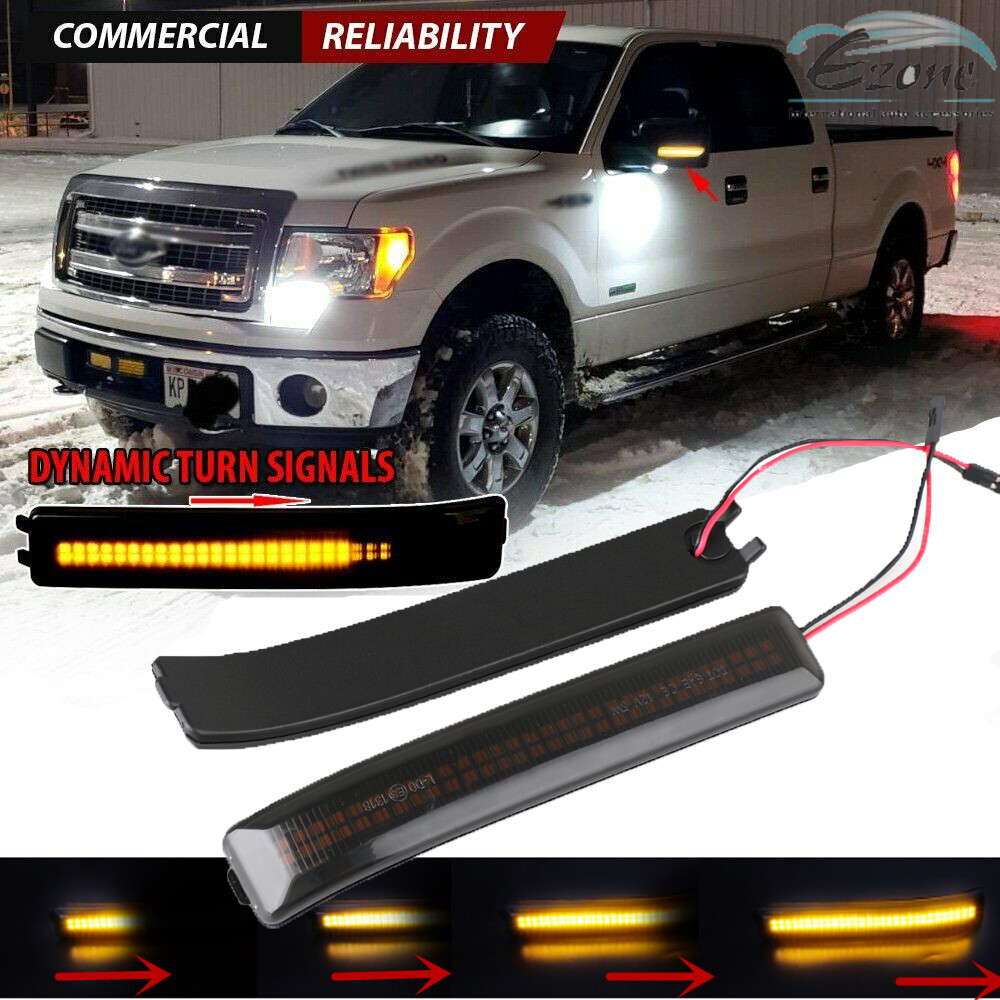 Sequential LED Side Mirror Turn Signal Lights for Ford F150 F150