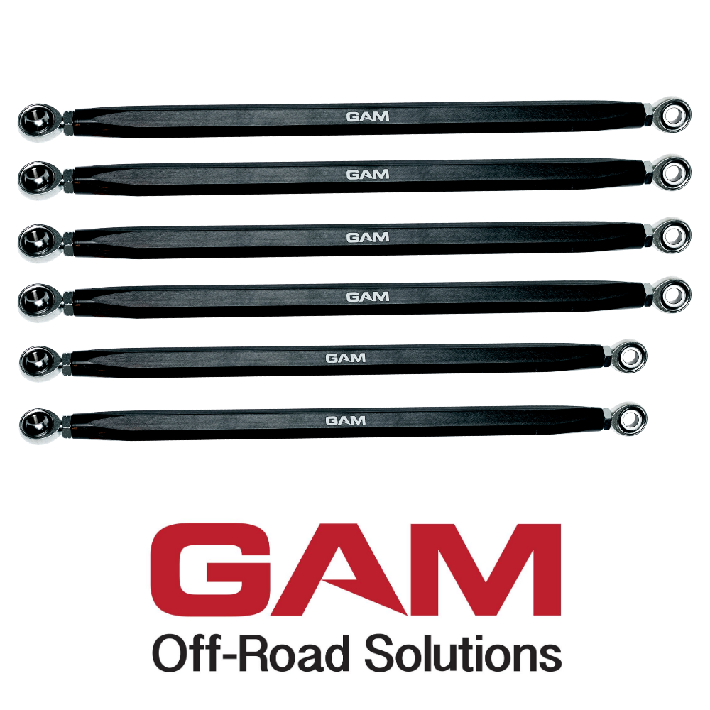 GAM Radius Rods & Back Plate Set For Can am Maverick X3 72" XRS Heavy Duty Arms 