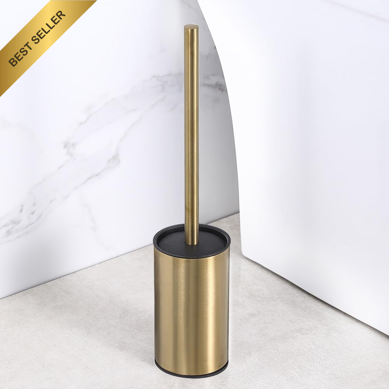Stainless Steel Toilet Brush and Holder, Free Standing,Heavy Duty Cleaner for Ba