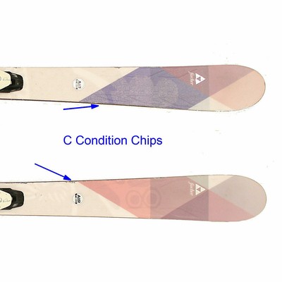 Used 2015 Fischer KOA 80 Womens Skis W10 Bindings C Condition SALE 161cm