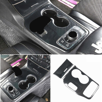 Central Gear Panel Cover Trim For Jeep Grand Cherokee 2014-15 Real Carbon Fiber