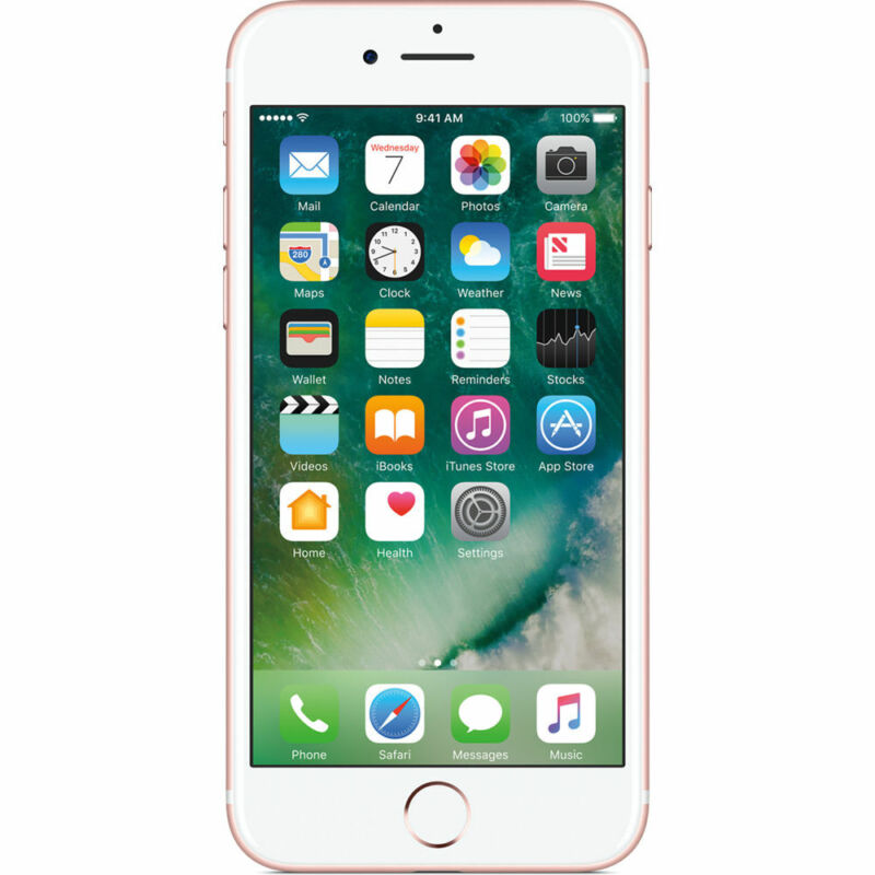 Apple iPhone 7 Rose Gold 128GB A1660 LTE GSM CDMA Verizon Unlocked -Good