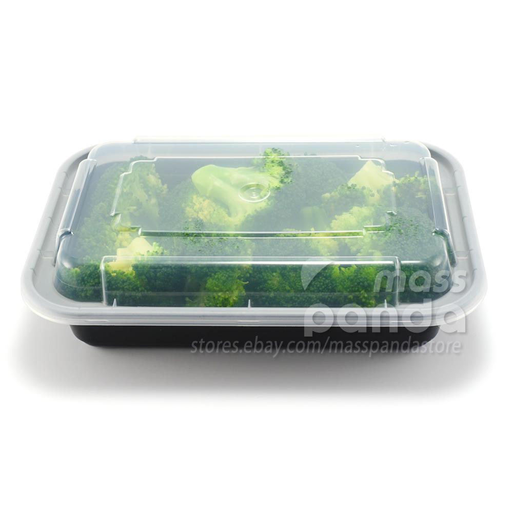 Pactiv 16 oz Plastic Meal Prep Food Containers w/ Lids, High Quality Made in USA