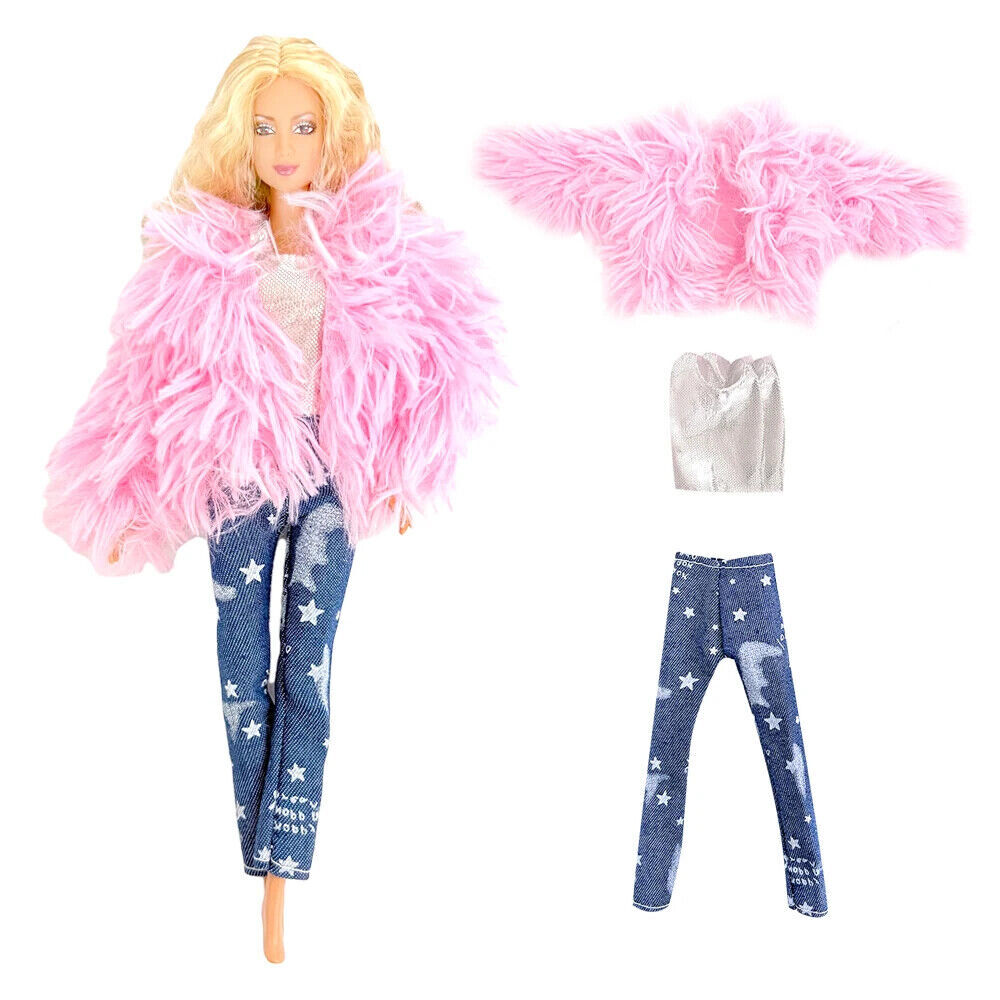 Fashion Outfit Casual Wear Clothing Skirt Top Pants for 11.5" Doll Clothes Set
