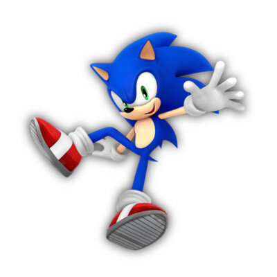 Sonic The Hedgehog Free Falling Shaped Vinyl Decal Sticker