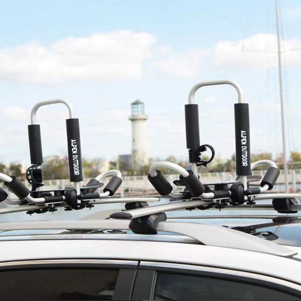 IKURAM 2 Bilateral Kayaks Roof Racks Carrier Canoe Holder Folding