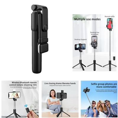 Smartphone Selfie Stick Wireless Bluetooth Rotating 360° Remote LED Highlight D