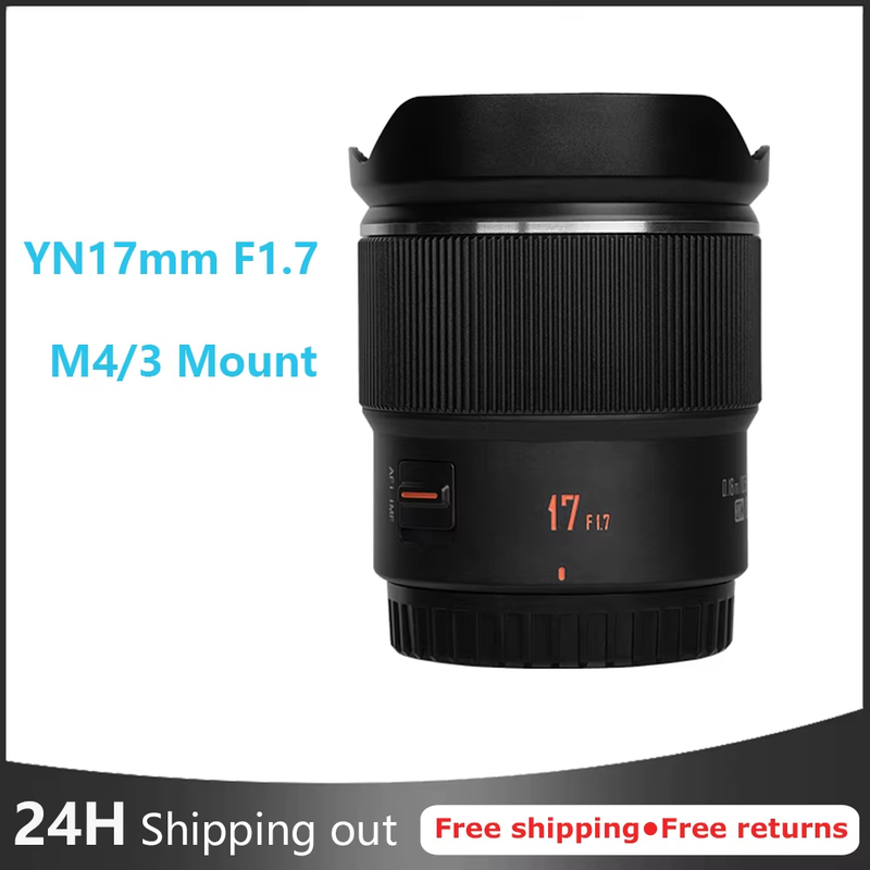 YONGNUO YN17mm 17mm F1.7M for M4/3 Mount Wide Angle Camera Lens Prime Large Aper