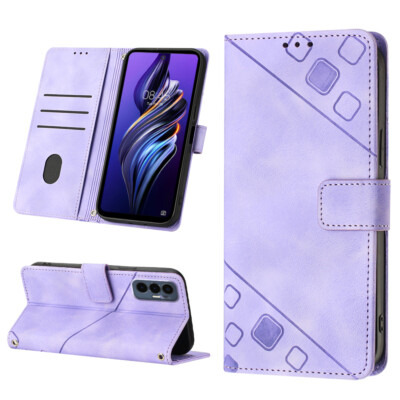 Protector Phone Case For Tecno Pova 3 LE7 Leather Flip Cover Patterned