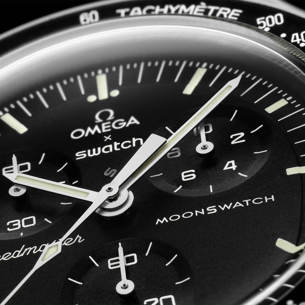 Pre-owned Omega X Swatch 【free Shipping】swatch X Omega Bioceramic Moonswatch Mission To Moon So33m100