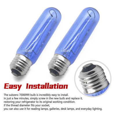 SUB-ZERO 40W Replacement  220V Fridge Light Bulb For SUB ZERO Blue Glass