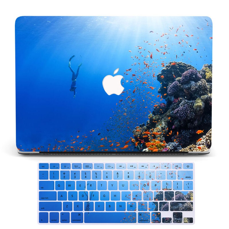 Dive Into The Sea Case+Keyboard Cover For Macbook Air 13