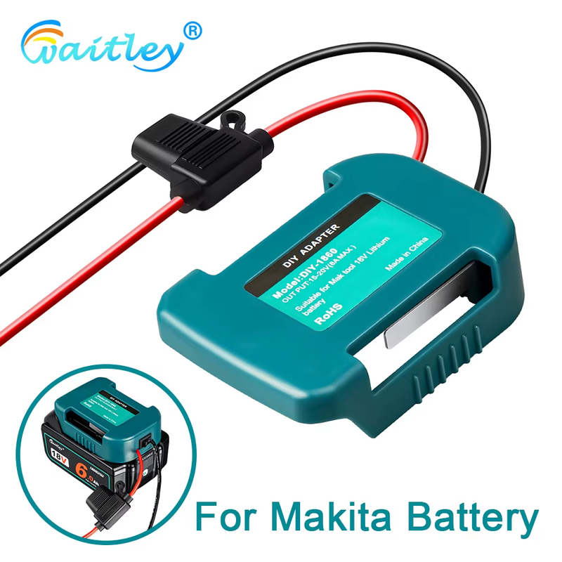 External Battery Adapter Converter for MT Makita 14V/18V Battery DIY Power Tool
