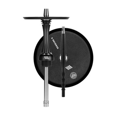 Alpha Hookah Model x Reverse| Black Matt-Red Black.