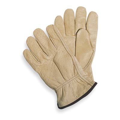 CONDOR 1VT44 Leather Gloves,Beige,M,PR 1VT44