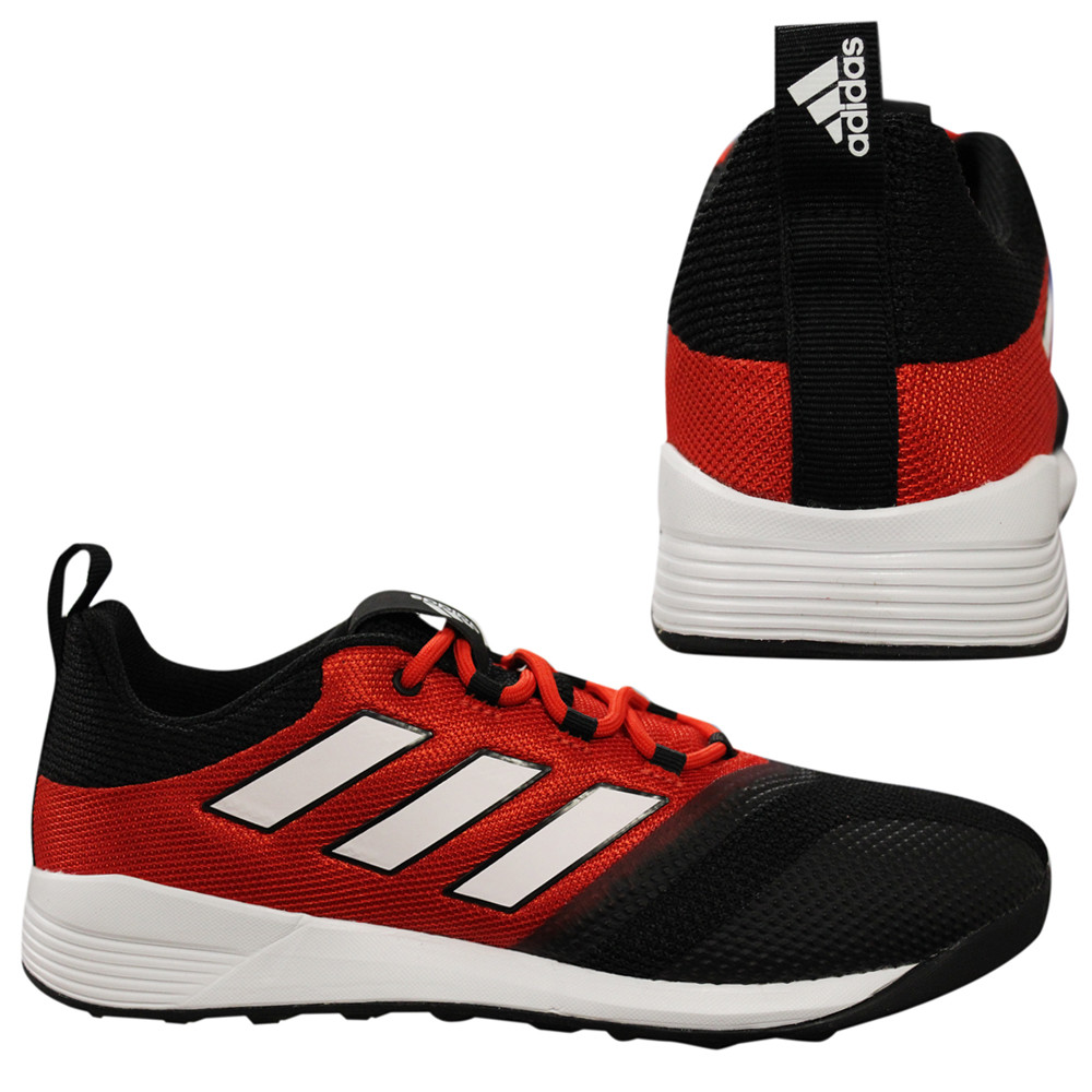 Adidas Ace Tango 17.2 Training Mens Lace Up Black Red Trainers