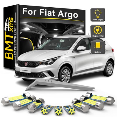 10x LED Interior Light Bulb Kit For Fiat Argo 2017 2018 2019 2020 2021 2022 2023