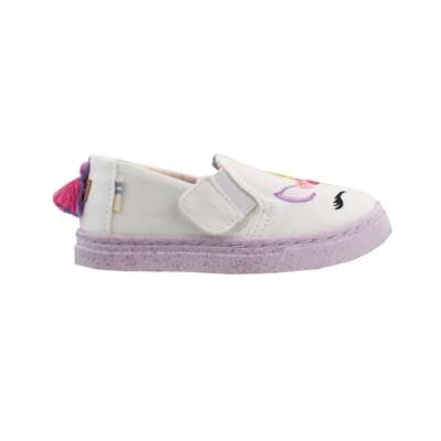 

Белые кроссовки для девочек TOMS Luca Slip On Kids, повседневная обувь 10012977, Белый, TOMS Luca Slip On Kids