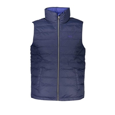 Pre-owned La Martina Sleek Sleeveless Embroidered Blue Jacket