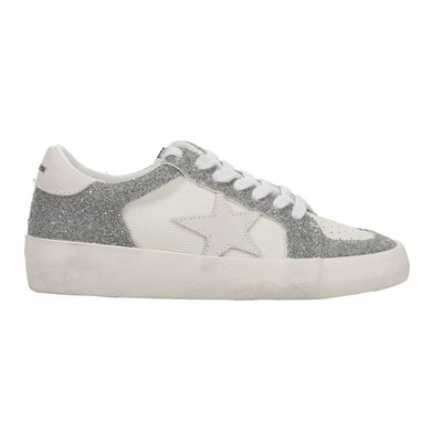 Vintage Havana Reflex Glitter Slip On  Womens Silver, White Sneakers Casual Shoe