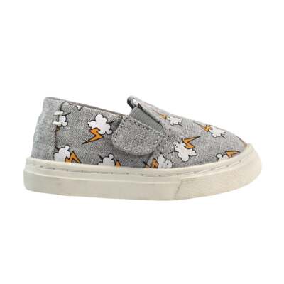 

TOMS Luca Slip On Kids Серые кроссовки для мальчиков Повседневная обувь 10011471, Grey, TOMS Luca Slip On Kids